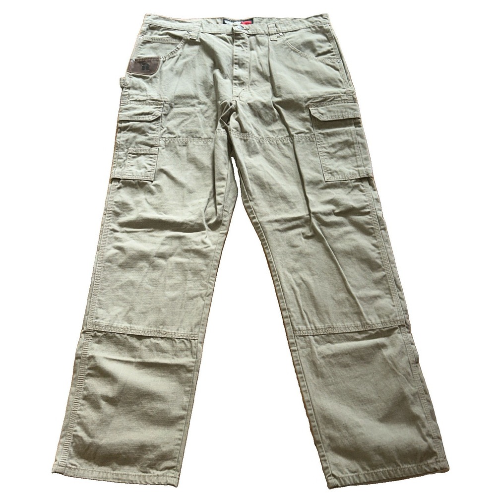 Wrangler Riggs Workwear Relaxed Ripstop Cargo Pants Utility Brown 40x34
